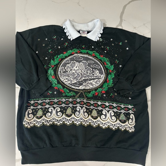 Nutcracker Tops - Vintage Nutcracker Christmas Sweatshirt-Size 22W
